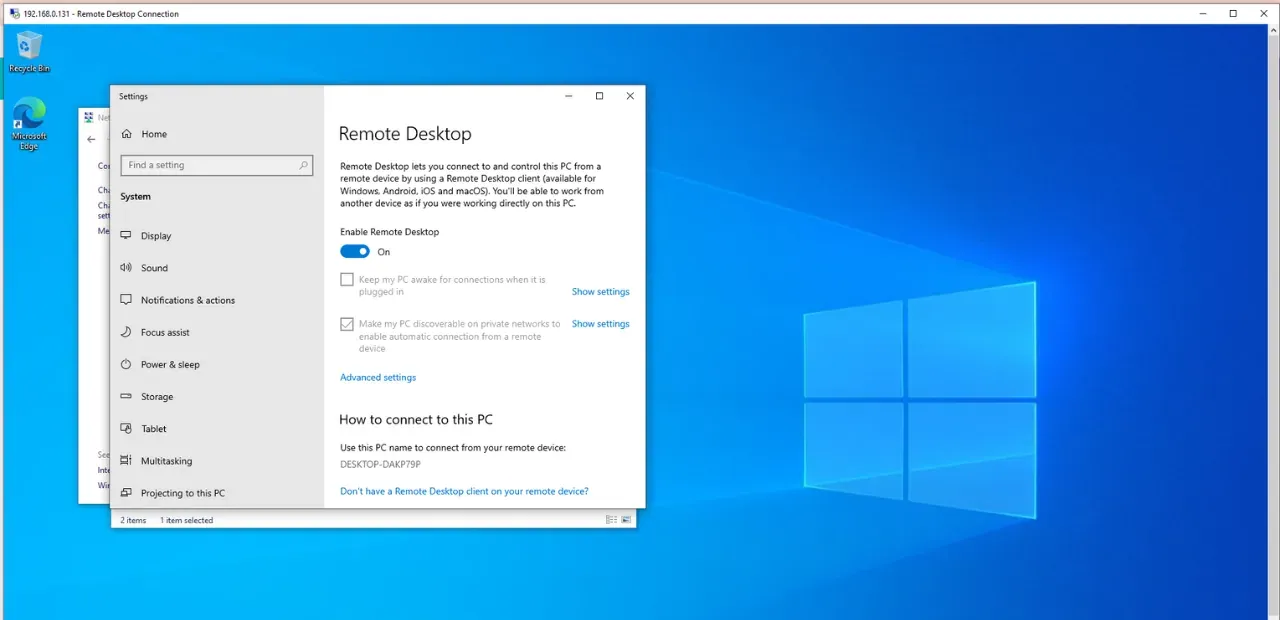 Installing a windows vm on a