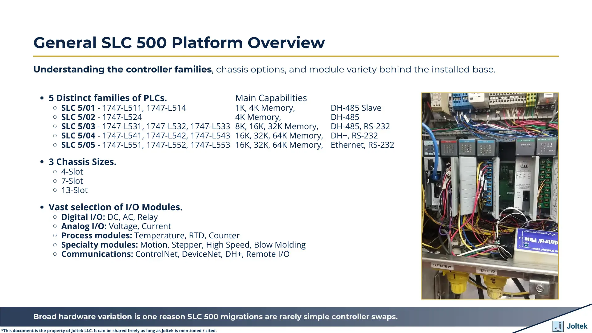 85 general slc 500 platform overview