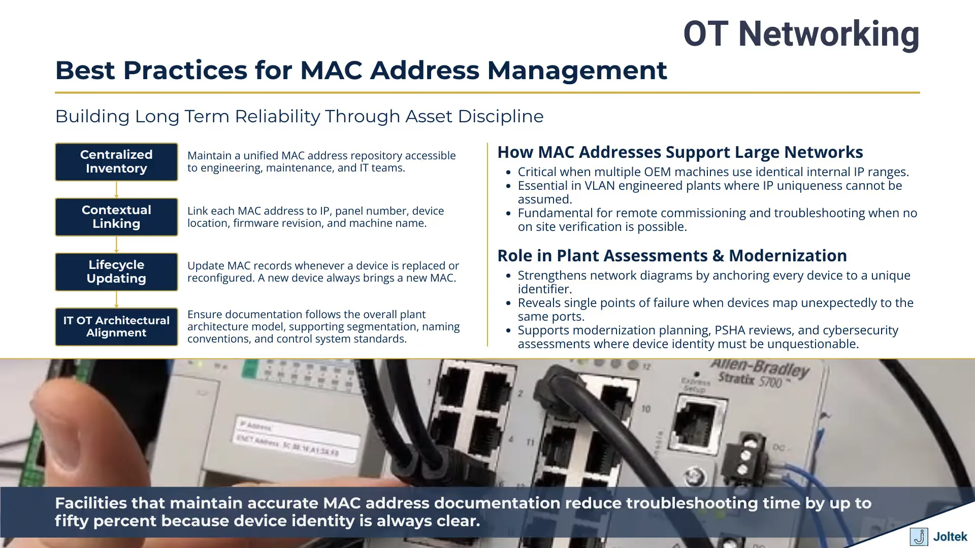 Best practices for mac address management