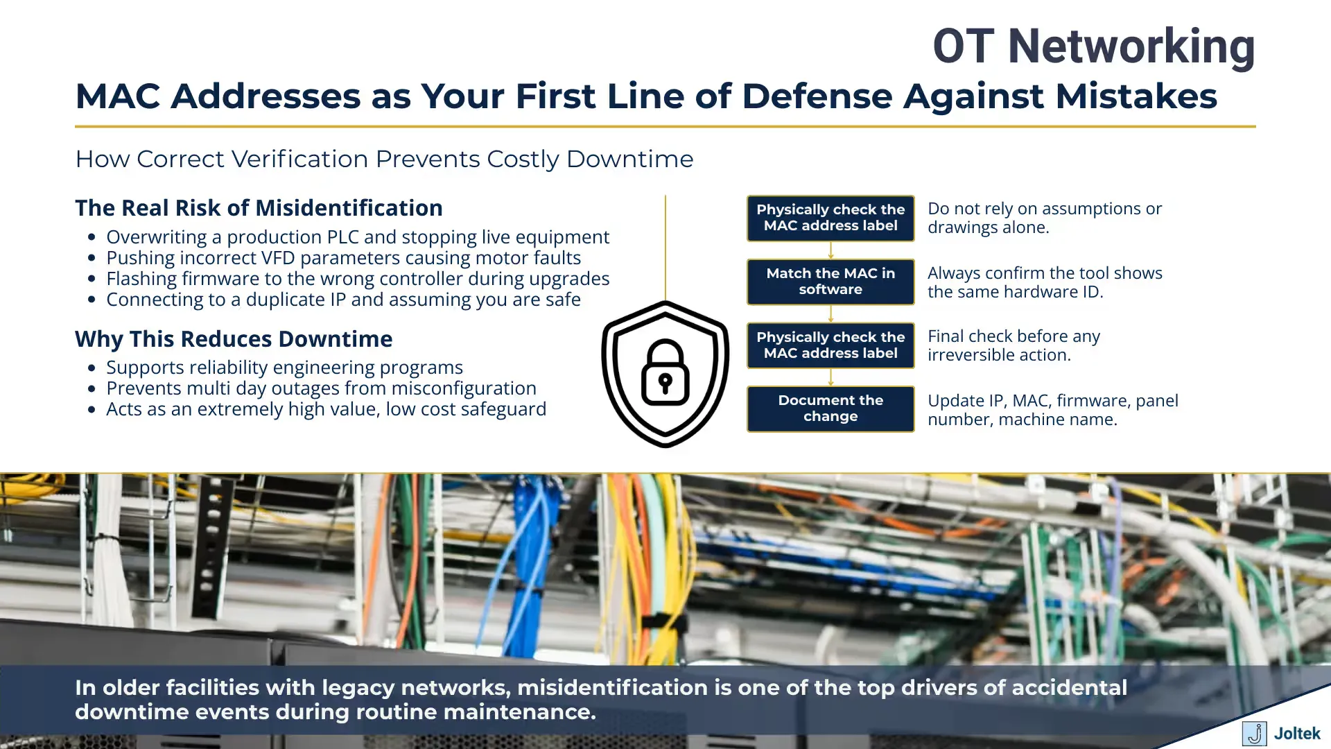 Mac addresses as your first line of defense against mistakes