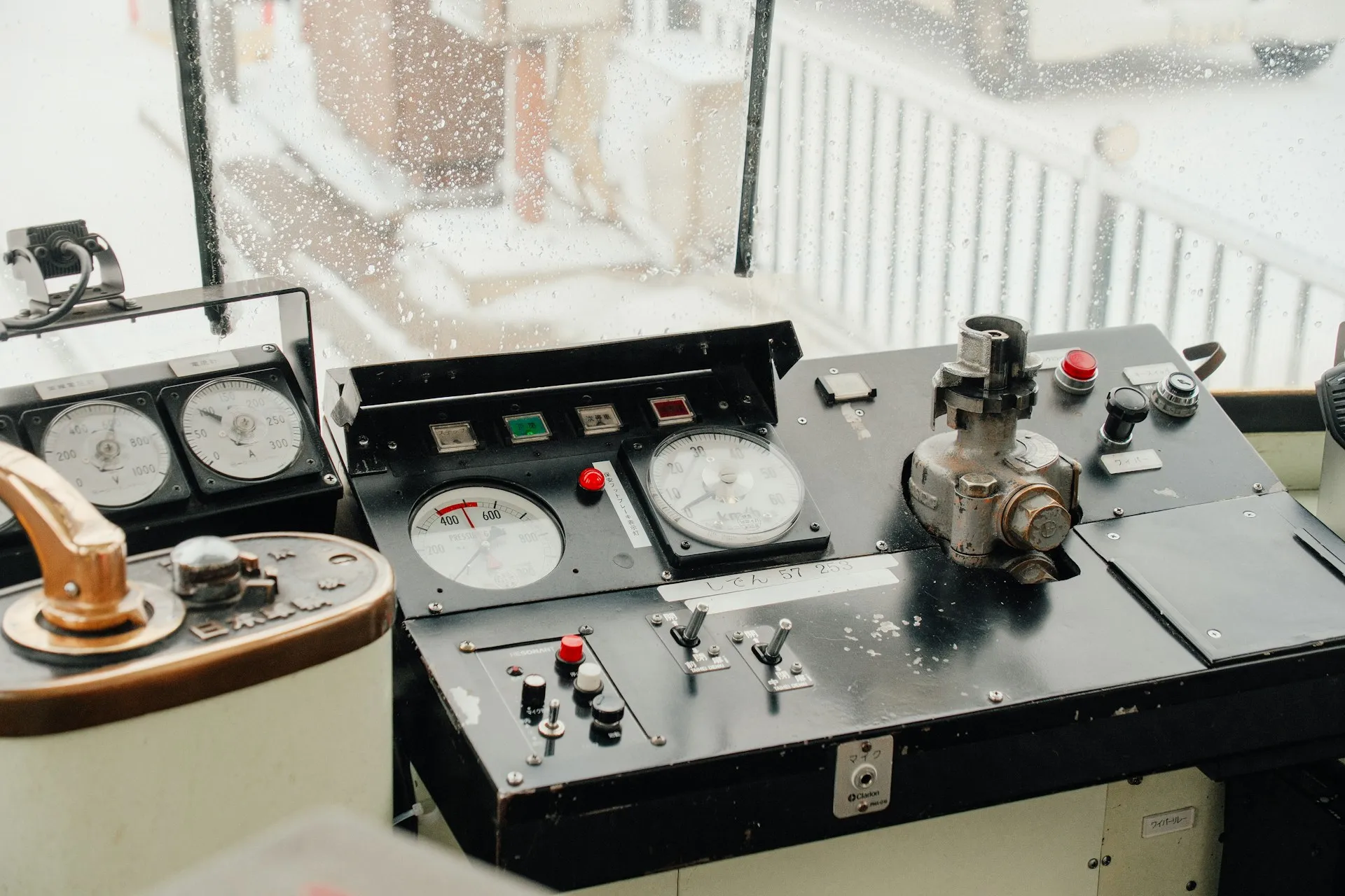 Old control platforms keep running long after their tools and drivers age out, which makes their backups the hardest to take and the most valuable to have. Vintage operator control desk with analogue gauges, indicator lamps and toggle switches by a window