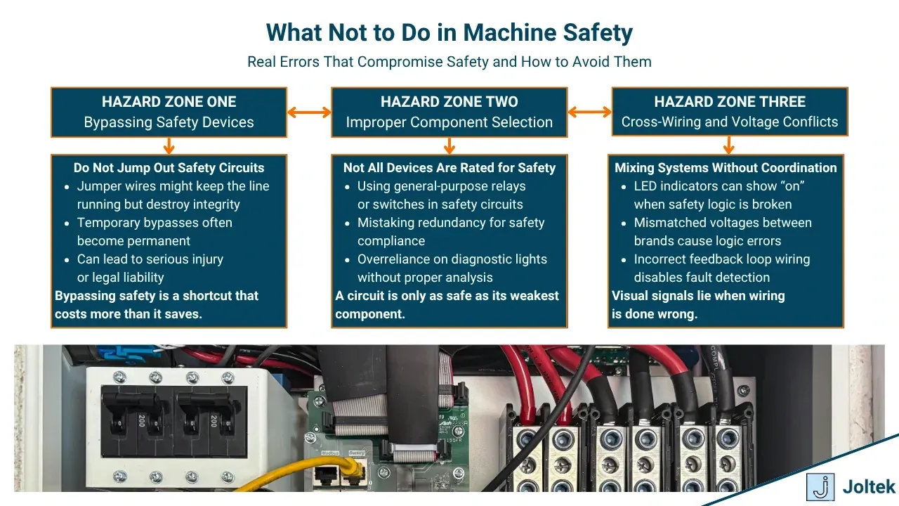 What not to do in machine safety